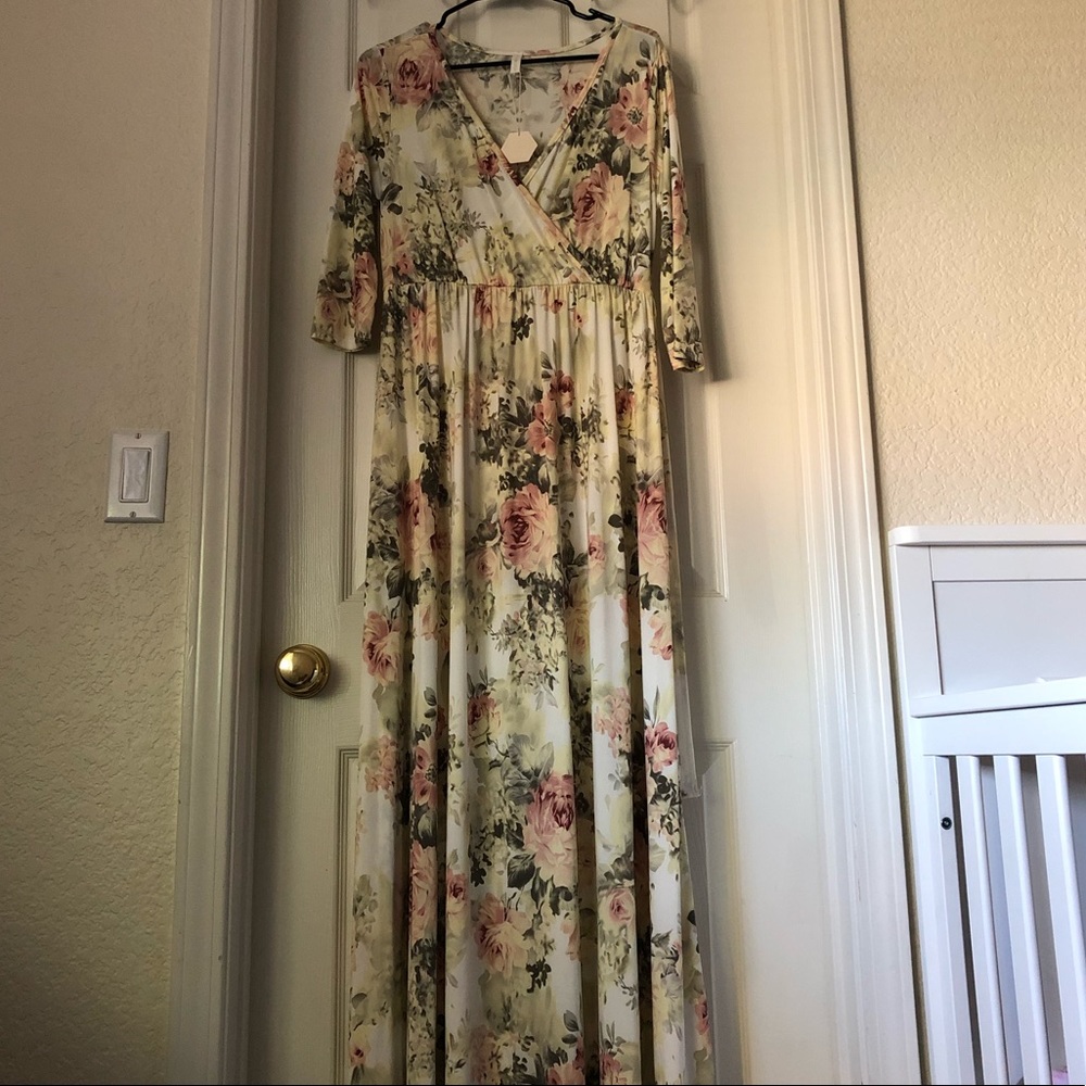 Pinkblush Floral Maternity Dress